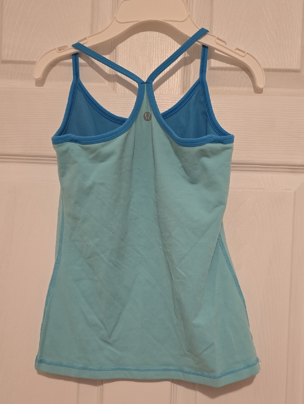 Lululemon Women's Light Blue Strappy Athletic Tank Top